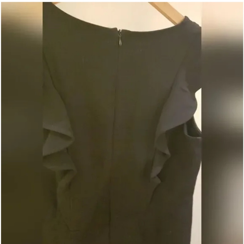 SHILLA CLASSIC * Black Dress Sleeveless with Ruffles *Gorgeous* NEW Medium/Large - Picture 2 of 8